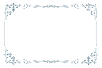 Decorative vintage frame