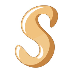 T Alphabet Filled Style Element