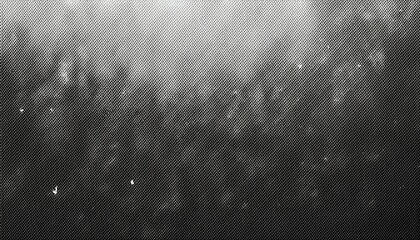 halftone monochrome abstract texture with blurred forest silhouettes, retro newspaper print effect, grainy graphic overlay

