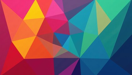 Fototapeta premium Abstract geometric shapes repeat in vibrant color palette , textile, illustration, angles