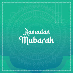 Flat Modern design ramadan kareem background