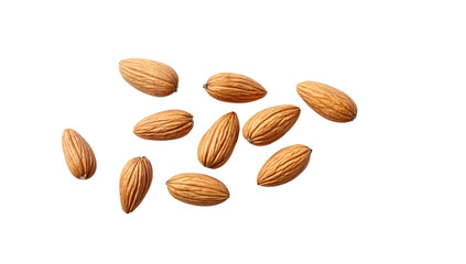 Golden Almonds: A close-up shot of a cluster of golden almonds, showcasing their textured surface and natural appeal. Perfect for culinary projects, healthy eating concepts.