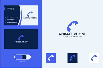Animal Phone Logo Design and Branding Identity