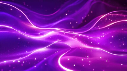 Fototapeta premium A purple wave with a lot of sparkles