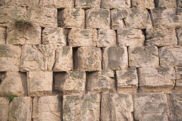 Ancient Etruscan Wall Stones in Perugia Italy