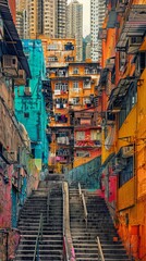 Fototapeta premium Urban Diversity. Celebrating the Tapestry of City Life.