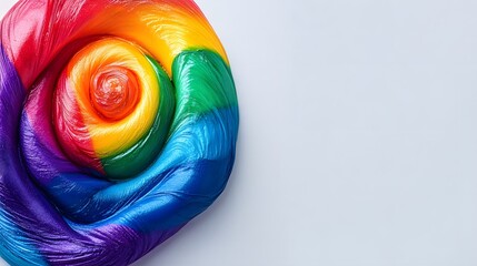 Rainbow Swirl Slime Abstract Background Texture