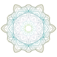 Circular pattern in form of flower mandala. Vintage decorative elements. Oriental pattern, vector illustration.