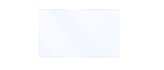 Transparent Glass plate background. Realistic screen glass, window effect with flare, clear glass showcase, glossy plastic glare frame, acrylic with glares and light, plexiglas, 3d.