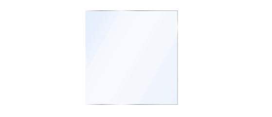 Transparent Glass plate background. Realistic screen glass, window effect with flare, clear glass showcase, glossy plastic glare frame, acrylic with glares and light, plexiglas, 3d.