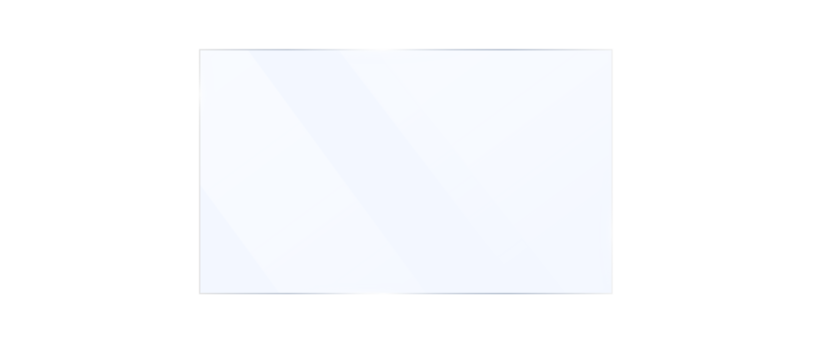 Transparent Glass plate background. Realistic screen glass, window effect with flare, clear glass showcase, glossy plastic glare frame, acrylic with glares and light, plexiglas, 3d.