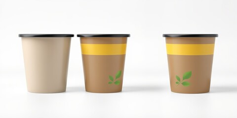 Soup Cup Packaging Mockup - Blank Design Template for Branding