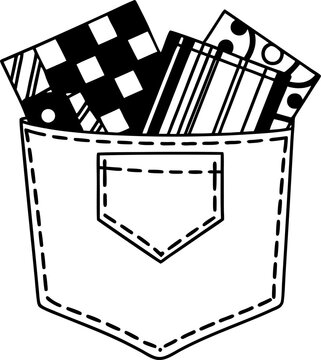 Pocket Square clip art preview