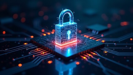 Cybersecurity and Data Protection – Digital Security, Network Encryption, Online Safety, Cyber Defense, AI Security – High-Resolution 300 PPI Image