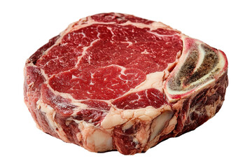 Fresh ribeye steak on a clean surface, ready for grilling