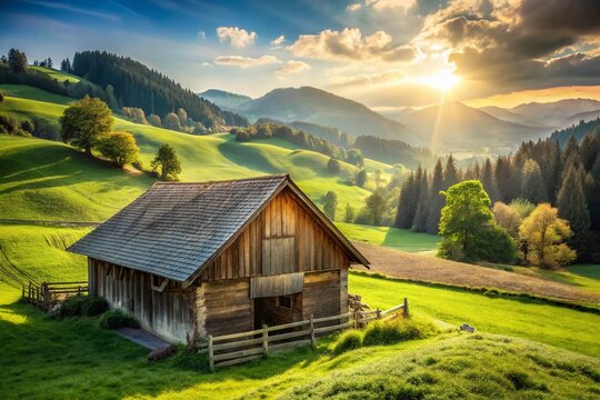 Swiss Farmhouse Rinderstall in Bern: Idyllic Rural Scene