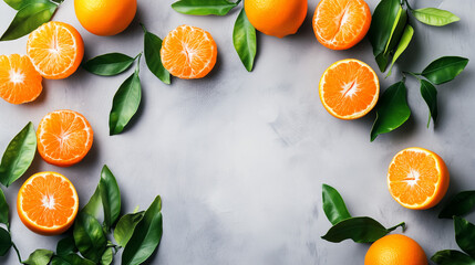 The bright orange color of the tangerine segments creates a visually appealing and appetizing scene.
