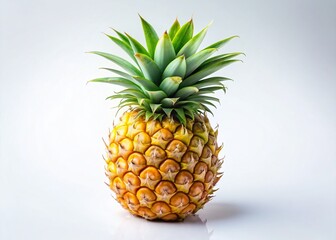 Fototapeta premium Surreal Pineapple: Dreamy Ethereal Isolated Ripe Fruit Photography