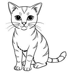 Obraz premium black cat cartoon