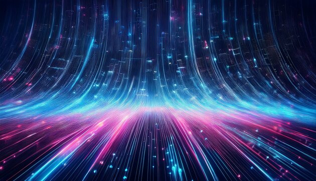 abstract blue background with binary code