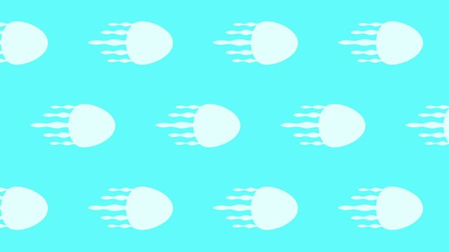 Abstract jelly shapes seamless loop vector