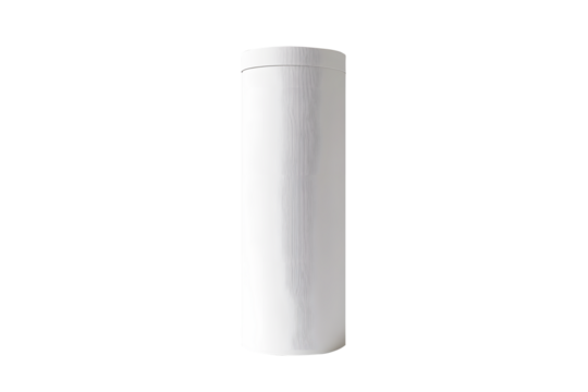 White aluminum silver soda can. Realistic soft drink bottle drink template pattern.  Isolated on cutout PNG or transparent background. Composition suitable for advertising and brand purposes.