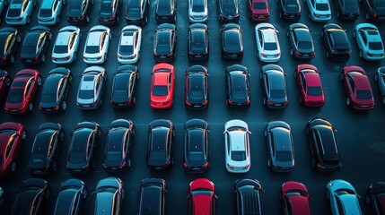 A vehicle fleet under the management of a company, with branding visible on all vehicles.