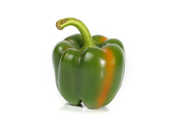 green pepper isolated on white