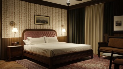 Elegant bedroom interior