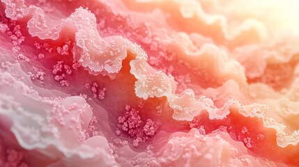 Abstract Close-Up of Soft Pink Gradient with Subtle Textures. Generative AI