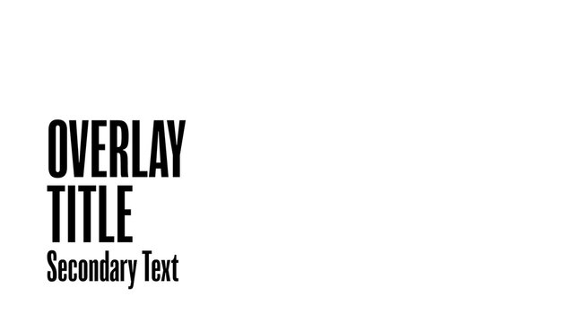 Modern Font Animation 01