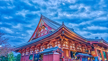 Tokyo Sensoji Temple at Blues Hour