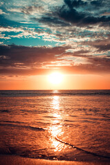 Fototapeta premium orange sunset
