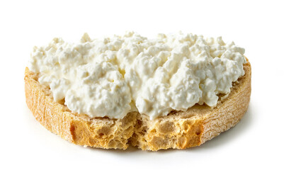 bread slice with cottage cheese
