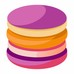 stack of colorful cookies