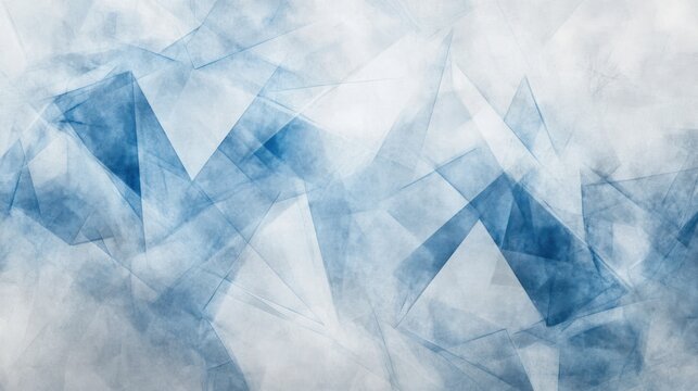 Abstract geometric shapes, light and shadow, cool colors, background image, design element