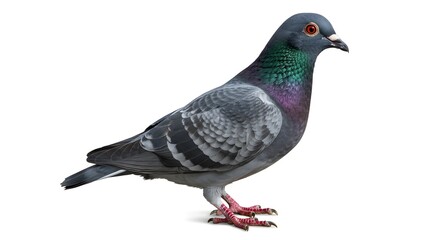 Obraz premium pigeon isolated on white background