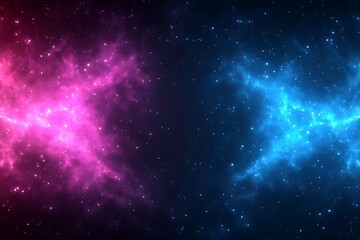 Fototapeta premium Interstellar Dust Clouds and Distant Stars Creating a Majestic Celestial Tapestry