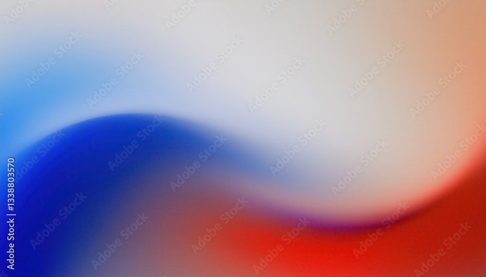Aufkleber abstract fluid gradient with red, blue, and white hues blending in a soft motion, perfect for background and modern design