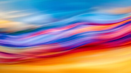 Abstract wave colorful smooth motion art background with long exposure effect