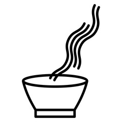 Illustration showing black icon of China attributes on white background