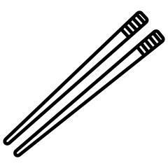 Illustration showing black icon of China attributes on white background