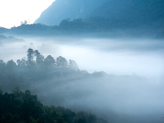 Mountains and Mist of Doi Luang Chiang Dao