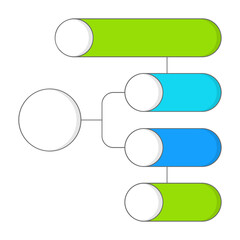Obraz premium Infographic Business Flow Chart Design