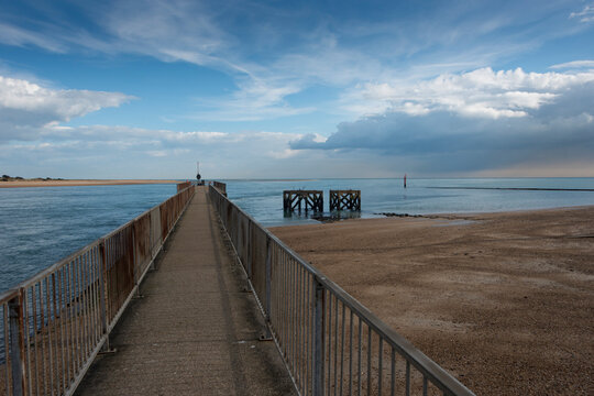 Eastney Pier at Langstone Harbour UK