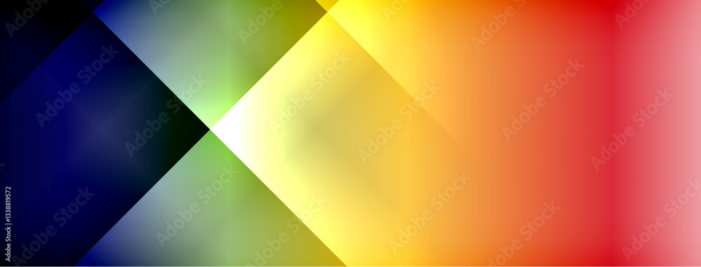 Poster Colorful gradient with lines made of shadow and light. Creative background