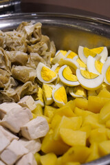 Traditional Ramadan snacks, captured on March 17, 2025. A delicious assortment of sweet and savory treats, perfect for iftar and suhoor