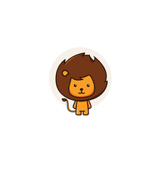 Cute Pixel Art Lion Illustration