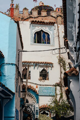 Fototapeta premium Chefchaouen in Morocco. Moroccan architecture and culture. Travel destinations in Morocco. Moroccan landmarks. Visit Morocco