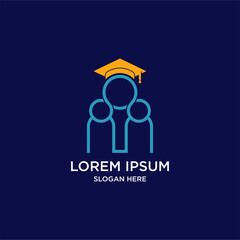 Education Logo Design Group Of People With Graduation Cap